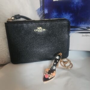 Coach Black Wristlet Clutch
